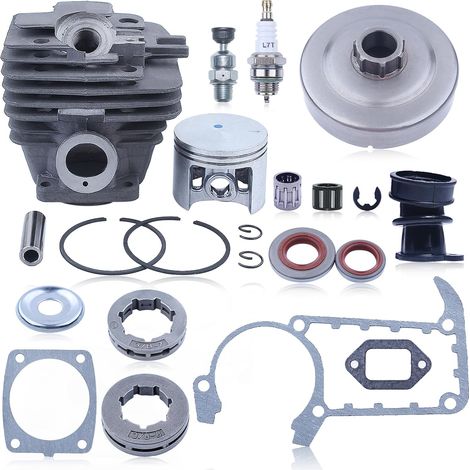 Piston de cylindre 49 mm avec kit de joint de tambour d'embrayage pour tronçonneuse Stihl MS361 (1/5)