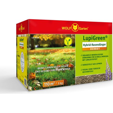 WOLF-Garten Herbst-Rasendünger Lupigreen Hybrid P 002 für 220 m² (1/5)