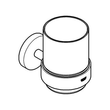 Grohe Essentials - Becher mit Halter, SuperSteel 40447DC1