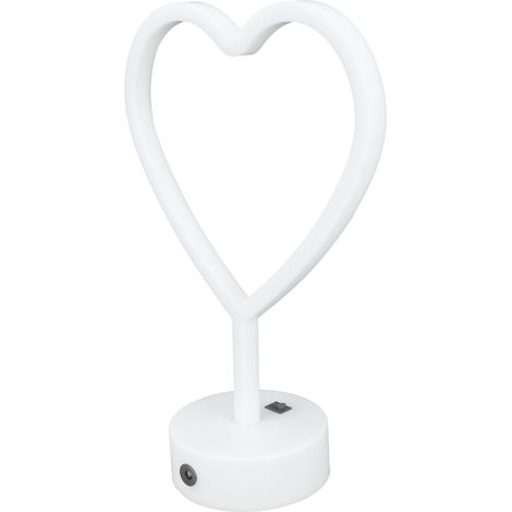 Lampe néon LED avec socle, enseigne lumineuse de bureau, veilleuse déco verte pour maison, fête et festival. (1/5)