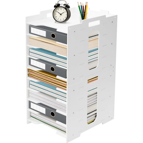 YORKING Stapelbare A4-Briefablage aus Vliesstoff - Praktische Dokumentenablage für Büro, Schule & Homeoffice - Büro-Organizer mit Mehreren Ablagefächern (10-Fach) (1/5)