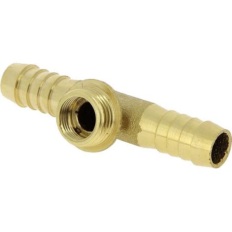 Boutté – Té cannelé laiton Ø15 mâle 15-12 – Raccord de robinetterie avec filetage 15-12 – Pour installations sanitaires et plomberie