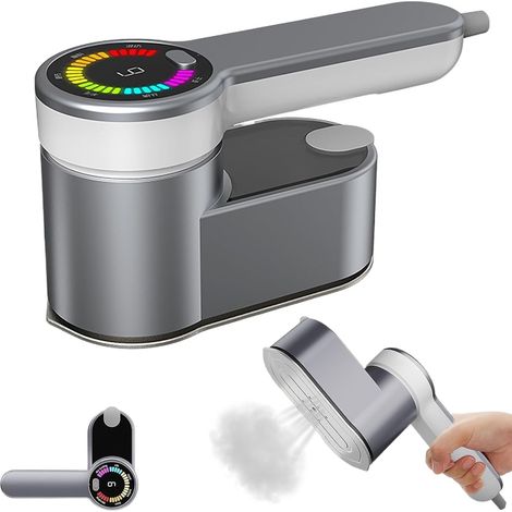 1 Défroisseur Vapeur, 1200W, Réservoir 120 ml, 5 Niveaux, Portable, Voyage, Maison, Bureau