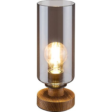 Lampada da tavolo Tanno in metallo in metallo vetro tintato E27 1 x max.25W B: 26 cm Ø10 cm (1/5)