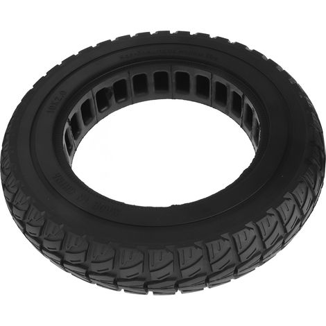 Pneu plein 10 x 2 pouces en caoutchouc antidérapant et anti-éclatement pour trottinette électrique tout-terrain KUGOO M4 (modèles M365). Roue pleine alvéolée de remplacement. (1/5)