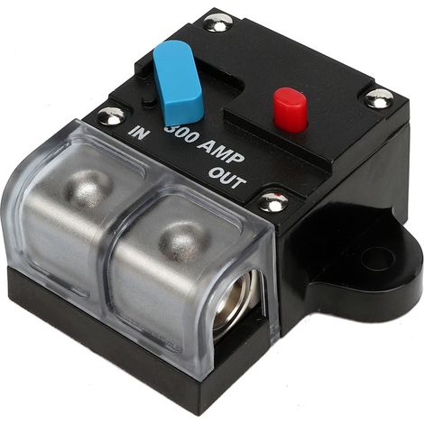 Disjoncteur automobile réarmable 80A 300A, fusible à réarmement automatique, bouton de réarmement manuel (300A) (1/5)