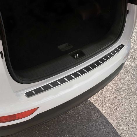 OMAC Ladekantenschutz Stoßstangenschutz für Kia Sportage mk4 QL 2017-2018 Pre-FL – Edelstahl carbon foliert (1/5)