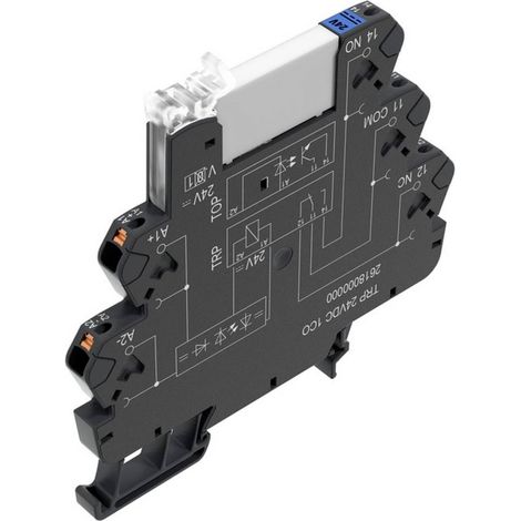 Weidmüller TRP 24VDC 1CO Interface relais 24 V/DC 6 A 1 inverseur (RT) 10 pc(s) (1/2)