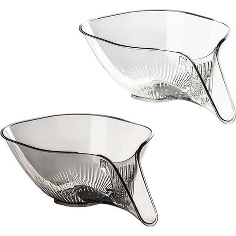 Abtropfkorb und Trichter, 2er Set, multifunktionales Küchenutensil zum Abtropfen von Speiseresten, Abtropfschale aus Kunststoff (1/5)