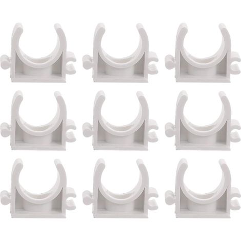 PVC-Wasserrohrschellen, U-Halterung für PEX-Rohr, Kunststoff, elektrisches Zubehör, tragbares Netzteil, weiß, 25 mm, 100 Stück