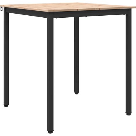 Maison Exclusive - Esstisch Natur 70 x 70 x 75 cm Massives Kiefer (1/5)