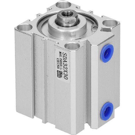 Vérin pneumatique double effet en aluminium SDA32x30, alésage de 32 mm, avec joints et accessoires pour composants pneumatiques (1/5)