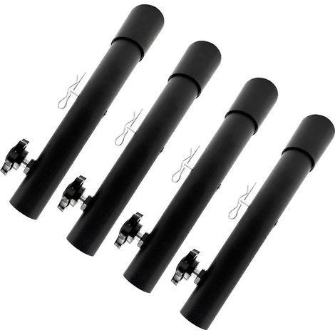 Rehausseur de table pliable en 4 pièces, rallonge de comptoir de bar en acier inoxydable, rallonge de pied de table, type B, 7,8 pouces (20 cm) (1/5)