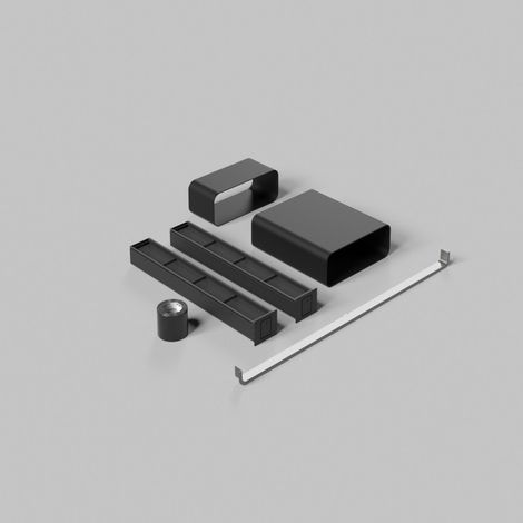 Elica KIT0203143. Tipo: Kit estrattore per cappa aspirante, Colore del prodotto: Nero. Compatibilità marca: Elica. Quantità per pacco: 1 pz