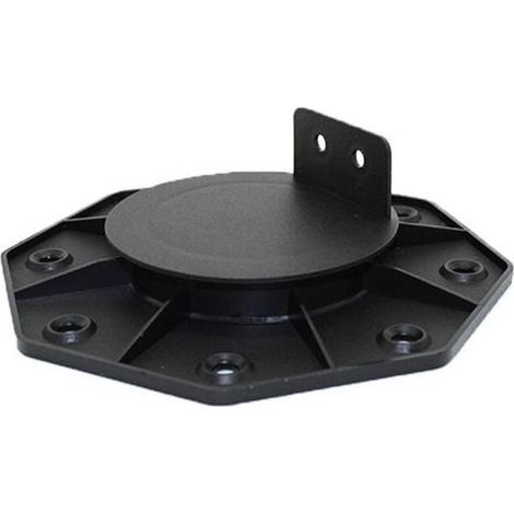 Lot de 10 PLOT RÉGLABLE DE 30 À 60 MM POUR TERRASSE BOIS ET COMPOSITE - Noir (1/5)