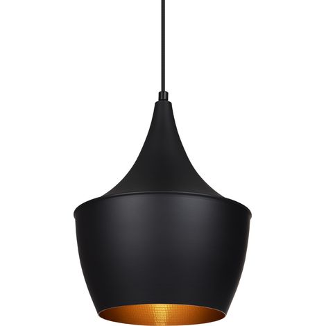 Lampada a Sospensione in Metallo Tri Mercury Nero (1/9)
