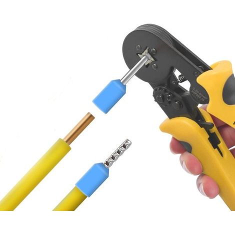 Pinza crimpatrice per terminale da 0.25-10mm²