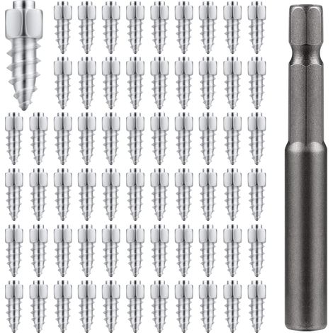 Goujons pour Pneus, 9mm Goujon Pneu pour Neige Clou pour Pneu avec Outil d'Installation pour Voiture Camion Moto Vélo Coffre VTT SUV Accessoires Auto (100 Pièces) (1/5)