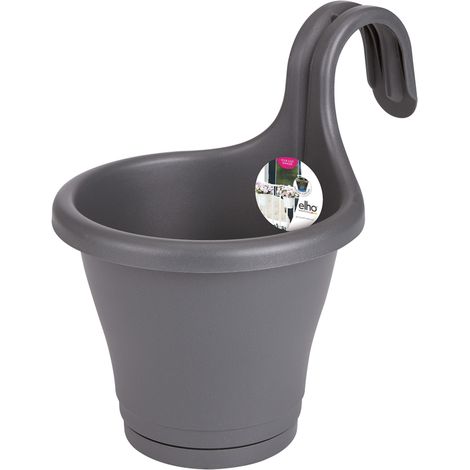Planter Elho 'Corsica Facile gancio singolo' antracite 27 centimetri (1/5)