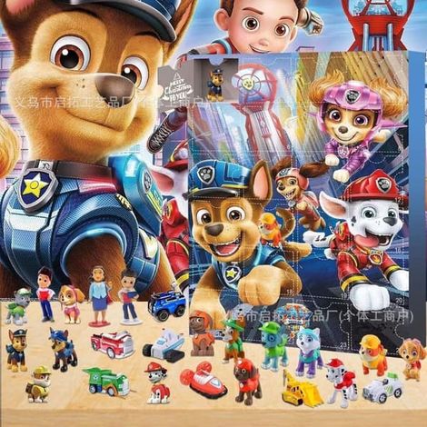 Calendrier de l'Avent Havsglas Tomte 2026 – Liten Tomte Julnedräkning Paw Patrol