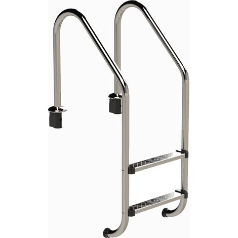 Eichenwald Poolleiter Modell 56 Tiefbeckenleiter weite Ausladung Leiterlänge 694mm 2 Stufen