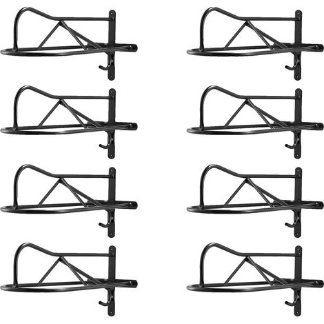 Soporte de pared para sillas de montar, acero al carbono de alta resistencia, revestimiento anticorrosión, apto para sillas de montar inglesas y western, diseño de montaje en pared, fácil instalación. (1/5)