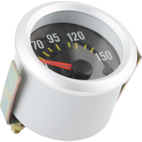 Manomètre de température d'huile 12 V 2 pouces 50-150 °C, rétroéclairage blanc, cadran style fibre de carbone avec capteur (1/5)