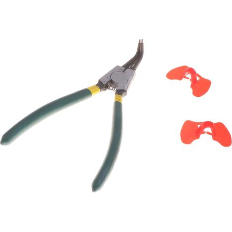 Lot de Lunettes Œil de Poulet en Acier et Plastique Pince Anti-picage pour Volaille, Kit 1 Pince et 10 Lunettes, Protection Indolore le Plumage (1/5)