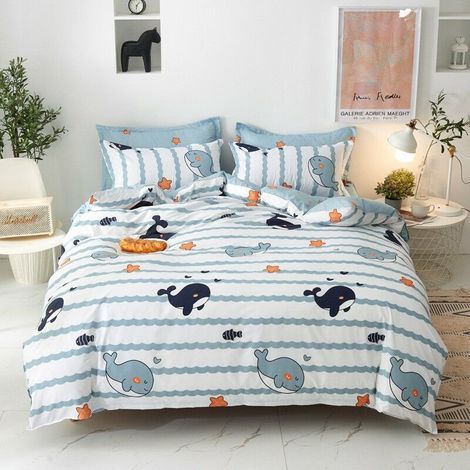 Housse de couette 155x220cm + 2 Taies d'oreiller 80x80cm, Pour deux personnes (1/3)