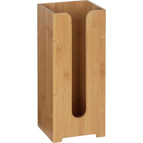 Porte-papier toilette en bambou naturel – Résistant à l'humidité – Capacité 3 rouleaux – Design minimaliste pour salle de bain