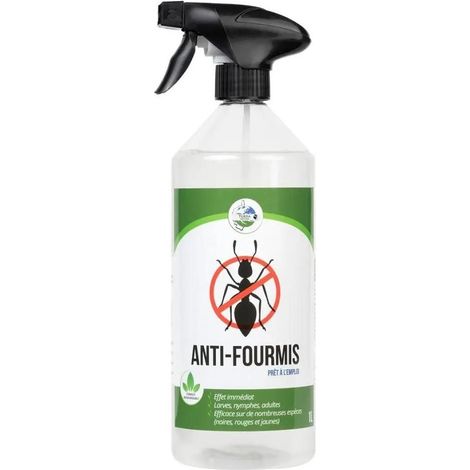 Spray anti-fourmis géraniol 500 ml – Insecticide biologique – Effet immédiat sur fourmis – Formule biodégradable et respectueuse de l'environnement – Terra Nostra