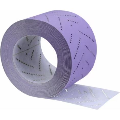 Rouleau de coupes abrasives 3M Cubitron II Hookit 737U 80mm x 12m multi-trous 400+ 51437