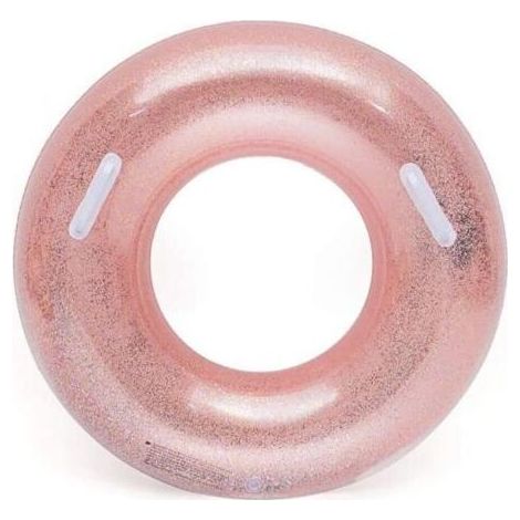 Bouée gonflable, jouet gonflable pour pool party, bouée ronde, canapé de piscine avec poignée, plus épaisse, bouée à paillettes, forme ronde gonflable (1/4)