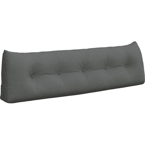 Rücken Kissen Dunkelgrau 160 x 24 x 50 cm Stoff vidaXL (1/5)