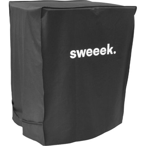 Housse universelle de protection noire pour barbecue L 80 x D 78 x H 100 cm - Taille S (1/4)