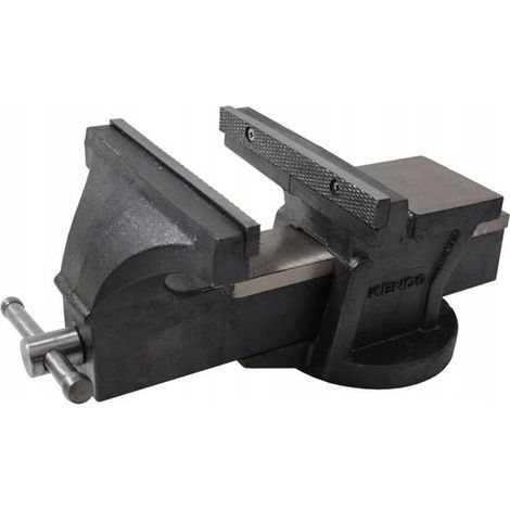 150-mm-Dreh-Stahl-Werkstattschraubstock Kendo, 200 mm Lochabstand