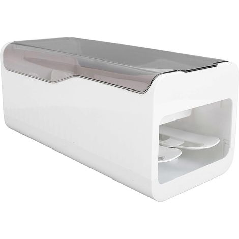 Eieraufbewahrungsbox, rollbarer Eierhalter, lebensmittelechtes PP, Eierspender für den Kühlschrank, Aufbewahrungsorganizer