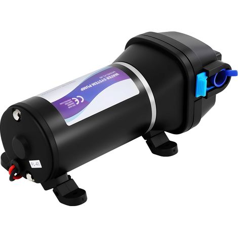 Druckerhöhungspumpe, selbstansaugend, hocheffizient, 12 V, schwarz, EU (1/2)