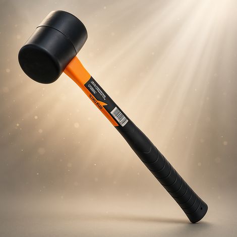 Marteau ergonomique en caoutchouc et fibre de verre Kraft&Dele (1/5)