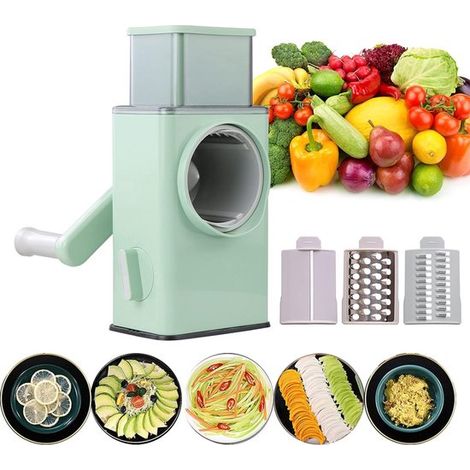 Affettatrice per verdure, elettrodomestico da cucina, grattugia manuale, affettatrice per cipolle, robot da cucina, senza BPA, affettatrice per verdure multifunzionale, elettrodomestico da cucina (1/5)