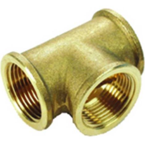 5 x IDRAULICA-TEE 130 OTTONE GIALLO D  1