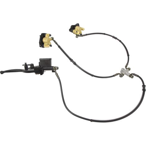 Étriers doubles à disque de frein avant pour motos tout-terrain, quads, VTT et karts de 50 cm³, 110 cm³, 125 cm³, 150 cm³, 200 cm³ et 250 cm³. (1/5)