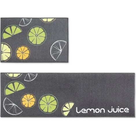 Ensemble de tapis de cuisine antidérapants et absorbants, 40 x 60 cm et 40 x 120 cm, lavables en machine (1/4)