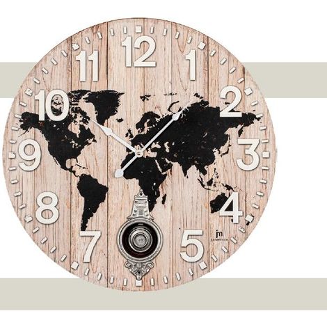 Orologio da parete lowell movimento con pendolo - 21546