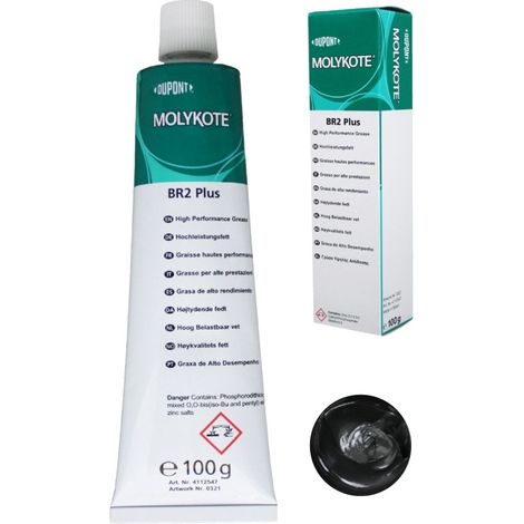Graisse fortes charges haute performance BR-2 Plus - tube 100g - Molykote