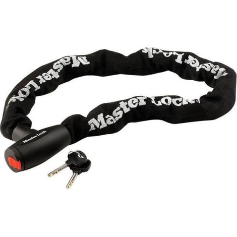 MASTER LOCK Chaîne Antivol Moto [Clé] [1 m chaîne] 8291EURDPS - Idéal pour les Motos et Scooters