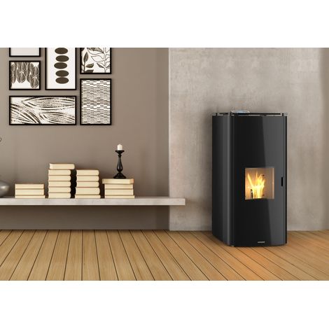 Termo Stufa a pellet 22,8 kw idra24 Schuster Unical Bianca Autopulente 5 Stelle (1/3)