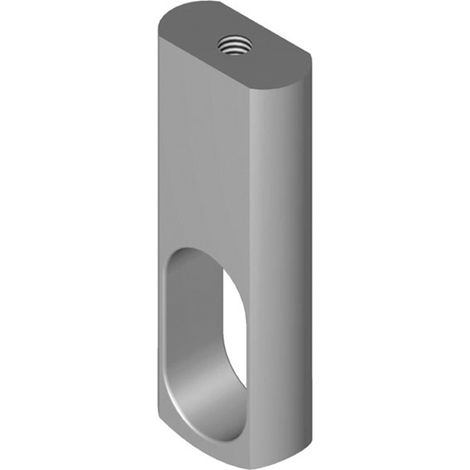 Soporte Rectangular Aluminio Barra Techo Central 30Xx15 Plata (1/3)