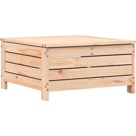 Maison Exclusive - Gartenhocker mit Kissen Massivholz Kiefer