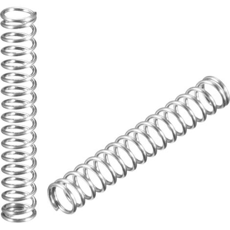 Muelle de compresión de acero, diámetro del alambre 0,5 mm, diámetro exterior 4 mm, longitud libre 25 mm, 10 unidades. (1/3)